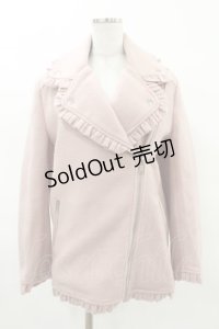 Bubbles / フリルライダースジャケット Free ピンク H-25-04-04-1059-CA-JA-NS-ZH