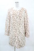 PINK HOUSE CHELSEA / リボン付きフェイクファーコート M ピンク H-25-04-04-1060-EL-CO-NS-C012