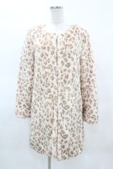 PINK HOUSE CHELSEA / リボン付きフェイクファーコート M ピンク H-25-04-04-1060-EL-CO-NS-C012