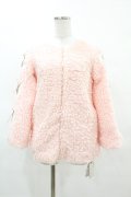 Ank Rouge / スピンドルハートボアブルゾン M ピンク H-25-04-04-1061-CA-JA-NS-C012