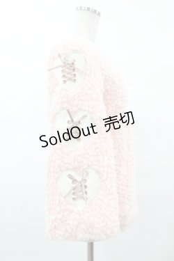 画像3: Ank Rouge / スピンドルハートボアブルゾン M ピンク H-25-04-04-1061-CA-JA-NS-ZT-C012