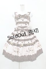BABY,THE STARS SHINE BRIGHT / Meijiミルクチョコレートくみゃちゃん柄スカラップジャンパースカート Free ピンク H-25-04-04-1063-BA-OP-NS-ZH