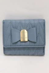 m petit by misako / NINA'Sコラボ財布  ブルー H-25-04-04-1011-LO-ZA-NS-ZH