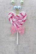 Angelic Pretty / POP Heartロリポップネックレス  ピンク H-25-04-04-1013-AP-AC-NS-ZH