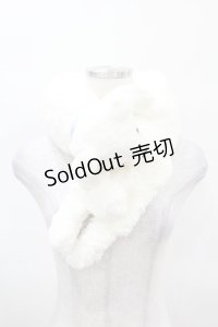 himitsu by syrup.(RoseMarie seoir) / くまマフラー  白 H-25-04-04-1014-LO-ZA-NS-ZT308