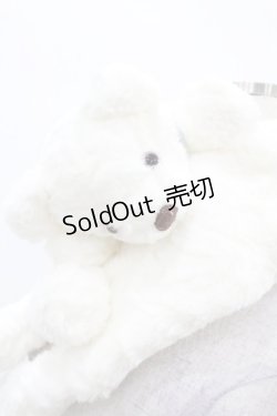 画像2: himitsu by syrup.(RoseMarie seoir) / くまマフラー  白 H-25-04-04-1014-LO-ZA-NS-ZT308