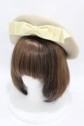 Maria pipi / ベルベットリボンベレー  アイボリー H-25-04-04-1002-EL-AC-NS-ZH