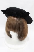 Maria pipi / ベルベットリボンベレー  ブラック H-25-04-04-1003-EL-AC-NS-ZH