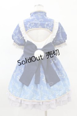 画像2: To Alice / パンダチャイナメイドワンピース S ブルー H-25-04-04-1029-LO-OP-NS-ZH