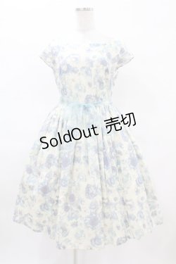 画像1: NO.S PROJECT / サマーワンピース M アイボリー/ブルー H-25-04-04-1034-LO-OP-NS-ZH