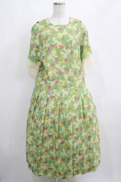 画像1: Jane Marple Dans Le Salon / Granny’s ribbon マリンカラードレス  シトロングリーン H-25-04-04-006-JM-OP-KB-ZH
