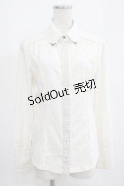 画像1: OZZ ANGELO / 刺繍ブラウス  アイボリー H-25-04-04-061-OO-BL-KB-ZH