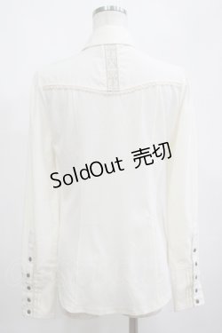 画像3: OZZ ANGELO / 刺繍ブラウス  アイボリー H-25-04-04-061-OO-BL-KB-ZH