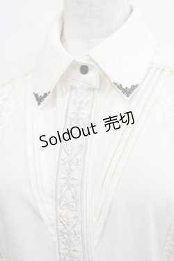 画像4: OZZ ANGELO / 刺繍ブラウス  アイボリー H-25-04-04-061-OO-BL-KB-ZH
