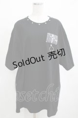 SEX POT ReVeNGe / リングパーツ付きTシャツ  黒 H-25-04-04-063-SP-TO-KB-ZH