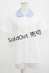 Jane Marple / ピクニックギンガムカラーのブラウス  白×青 H-25-04-04-064-JM-BL-KB-ZH