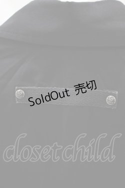 画像4: Ozz conte / ピンタック刺繍半袖シャツ  黒 H-25-04-04-069-OO-BL-KB-ZH