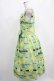 画像2: Jane Marple / Jolies broderies square dress  citron green H-25-04-04-009-JM-OP-KB-ZH (2)