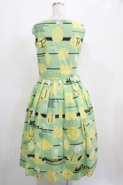 画像3: Jane Marple / Jolies broderies square dress  citron green H-25-04-04-009-JM-OP-KB-ZH
