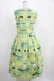 画像3: Jane Marple / Jolies broderies square dress  citron green H-25-04-04-009-JM-OP-KB-ZH (3)