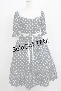 Melody BasKet / 記憶の中の水玉ティアードワンピース  ブラック H-25-04-04-010-LO-OP-KB-ZH