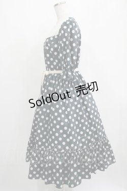 画像2: Melody BasKet / 記憶の中の水玉ティアードワンピース  ブラック H-25-04-04-010-LO-OP-KB-ZH