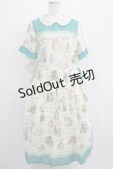 Jane Marple / Le petit chaperon rougeのガーデンドレス  ブルーグレー H-25-04-04-012-JM-OP-KB-ZH
