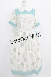 Jane Marple / Le petit chaperon rougeのガーデンドレス  ブルーグレー H-25-04-04-012-JM-OP-KB-ZH