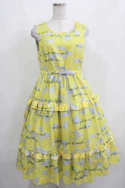 画像1: Emily Temple cute / Lemonノースリーブワンピース  サックス H-25-04-04-002-ET-OP-KB-ZH