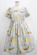 Emily Temple cute / PINEパフェワンピース S サックス H-25-04-04-017-ET-OP-KB-ZH