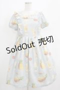 Emily Temple cute / PINEパフェワンピース S サックス H-25-04-04-017-ET-OP-KB-ZH