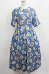 Jane Marple / My favorite labelsコレットドレス M ブルー H-25-04-04-018-JM-OP-KB-ZH
