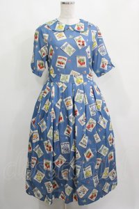 Jane Marple / My favorite labelsコレットドレス M ブルー H-25-04-04-018-JM-OP-KB-ZH