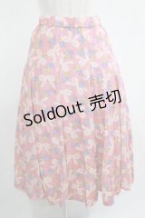Jane Marple Dans Le Salon / Granny's ribbonのゴアードスカート  ピンク H-25-04-04-023-JM-SK-KB-ZH