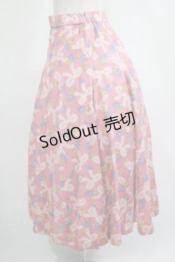 画像2: Jane Marple Dans Le Salon / Granny's ribbonのゴアードスカート  ピンク H-25-04-04-023-JM-SK-KB-ZH