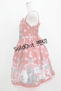 画像2: Angelic Pretty / Lovely Poodle SpecialジャンパースカートSet Free レッド H-25-04-05-025-AP-OP-NS-ZH