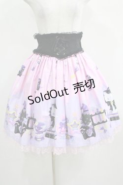 画像1: Angelic Pretty / Magical Milk Catsスカート Free ピンク H-25-04-05-030-AP-SK-NS-ZH