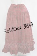 PINK HOUSE / タータンチェックスカート Free レッド H-25-04-05-031-LO-SK-NS-ZH