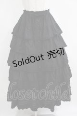PINK HOUSE / ローンティアードスカート Free ブラック H-25-04-05-032-LO-SK-NS-ZH