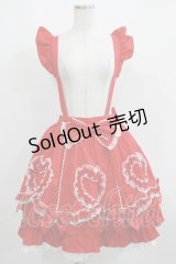 Angelic Pretty / Fantasic Heartスカート Free レッド H-25-04-05-035-AP-SK-NS-ZH