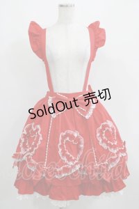 Angelic Pretty / Fantasic Heartスカート Free レッド H-25-04-05-035-AP-SK-NS-ZH