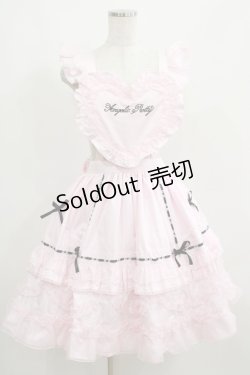 画像1: Angelic Pretty / Heart胸あて付スカート(無地) Free ピンク H-25-04-05-036-AP-SK-NS-ZH
