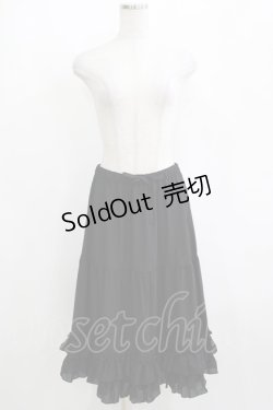 画像4: axes femme kawaii / ミディフリルペチスカート M ブラック H-25-04-05-043-AX-SK-NS-ZH
