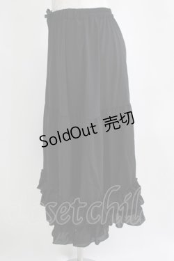 画像2: axes femme kawaii / ミディフリルペチスカート M ブラック H-25-04-05-043-AX-SK-NS-ZH