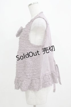 画像2: PINK HOUSE / ノースリーブフリルブラウス Free ラベンダー H-25-04-05-047-LO-BL-NS-ZH