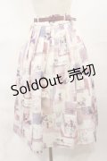 an another angelus / ペインティングアート柄タックスカート Free MAUVE H-25-04-05-1007-CA-SK-NS-ZH