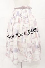 an another angelus / ペインティングアート柄タックスカート Free MAUVE H-25-04-05-1007-CA-SK-NS-ZH