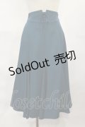 F&A / フロントレースアップミドル丈ナローフレアースカート Free BLUE GREEN H-25-04-05-1009-LO-SK-NS-ZH