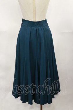 画像2: F&A / フロントレースアップミドル丈ナローフレアースカート Free BLUE GREEN H-25-04-05-1009-LO-SK-NS-ZH