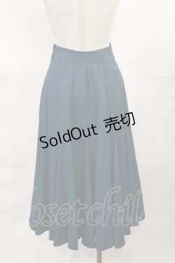 画像2: F&A / フロントレースアップミドル丈ナローフレアースカート Free BLUE GREEN H-25-04-05-1009-LO-SK-NS-ZH